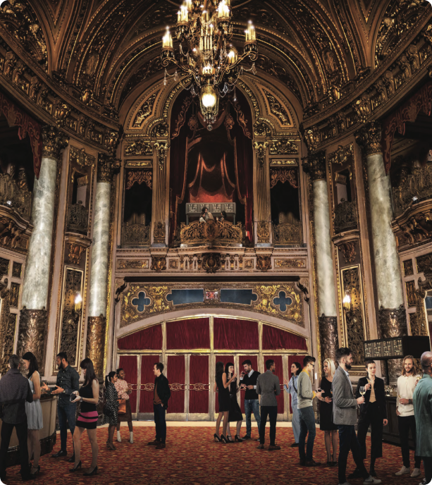 Loew's Jersey Theatre ornate interior